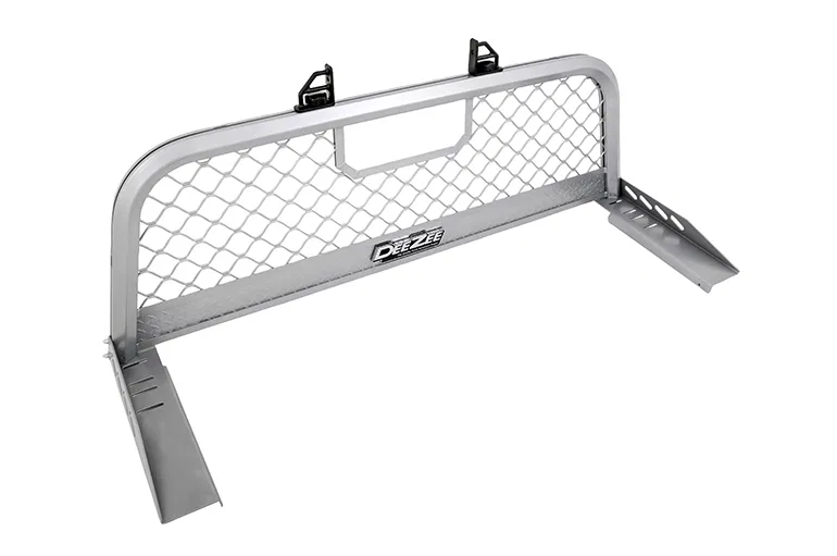 DZ95058R – DEE ZEE Headache Rack, Mesh Powder Coated Silver Aluminum